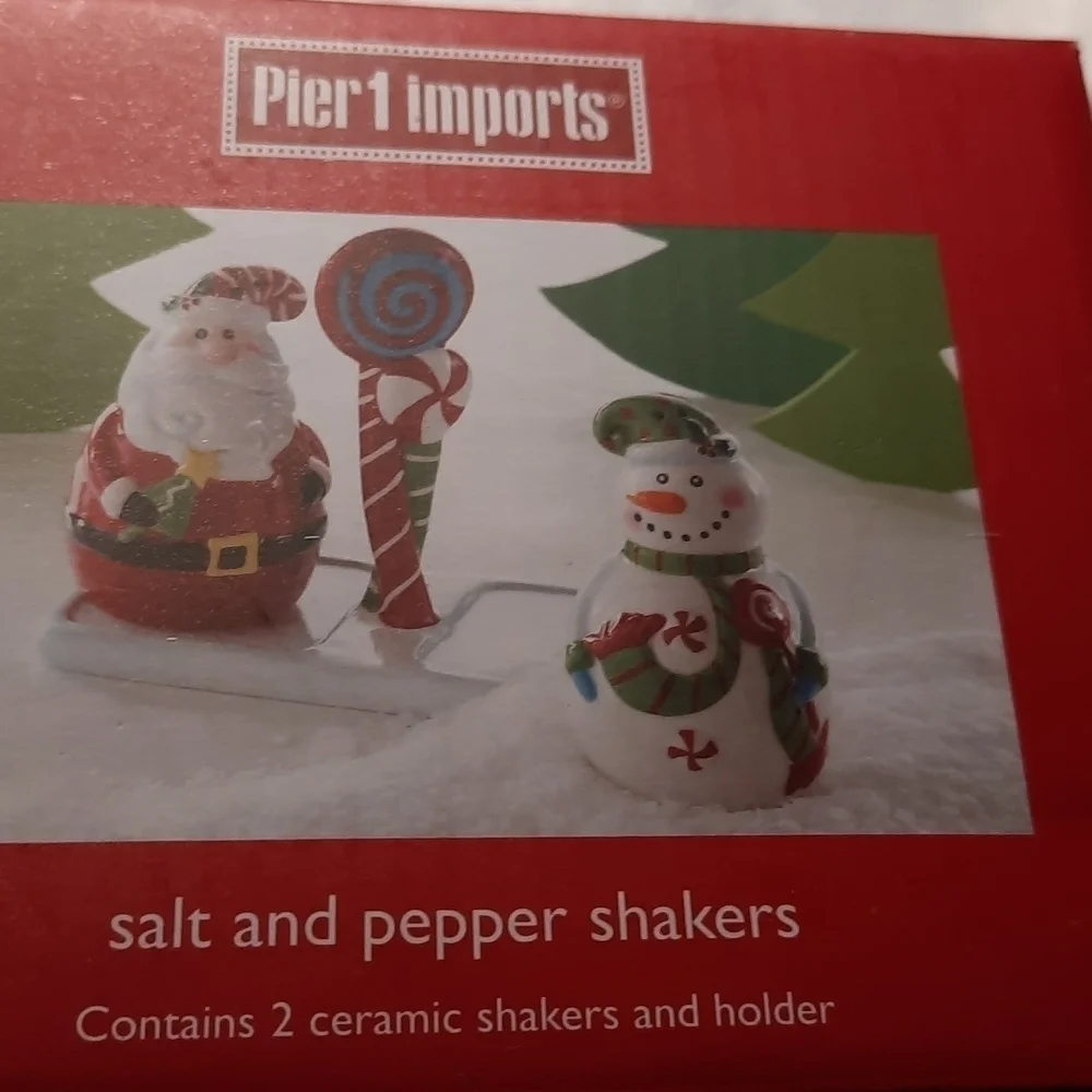 Pier 1 Imports Salt & Pepper Shakers NWT